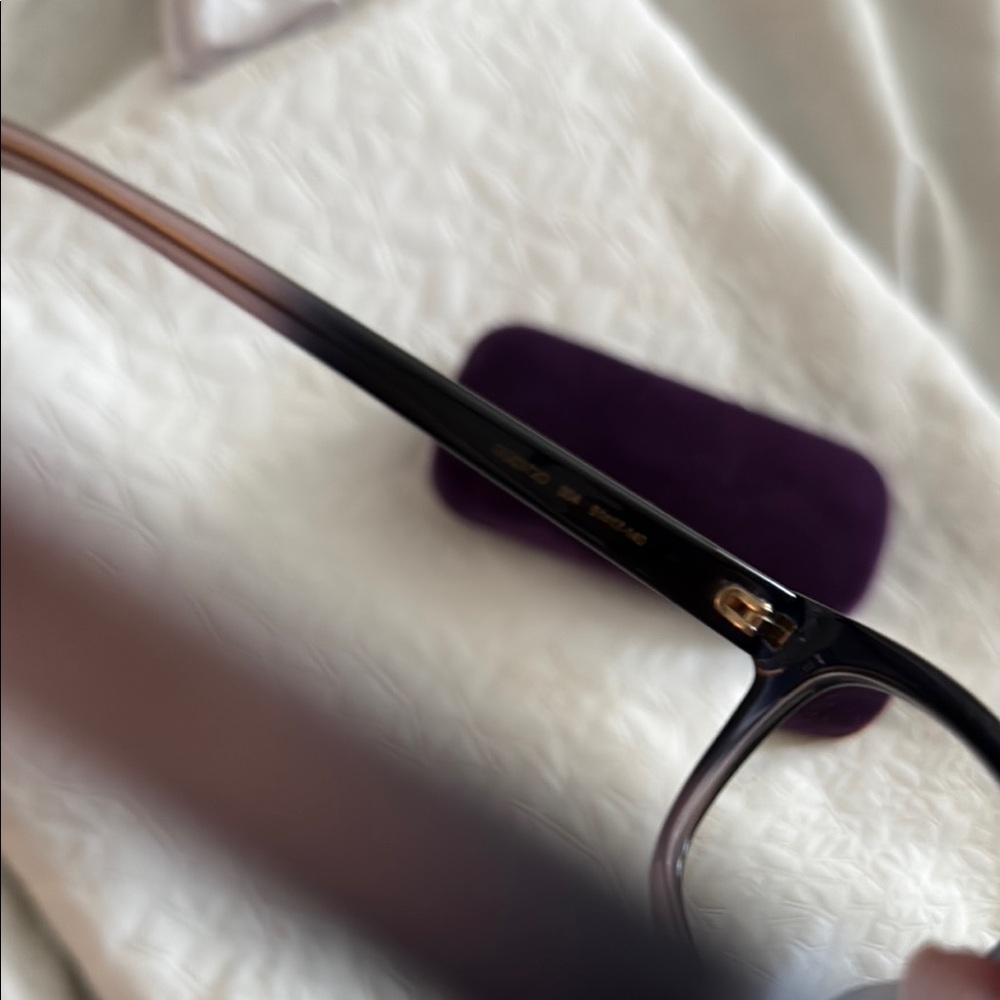 Gucci Ombré Black Purple Glasses with Case Authentic - Picture 7 of 9